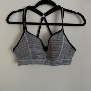 Athleta Black and Gray Women's Bra Size Medium